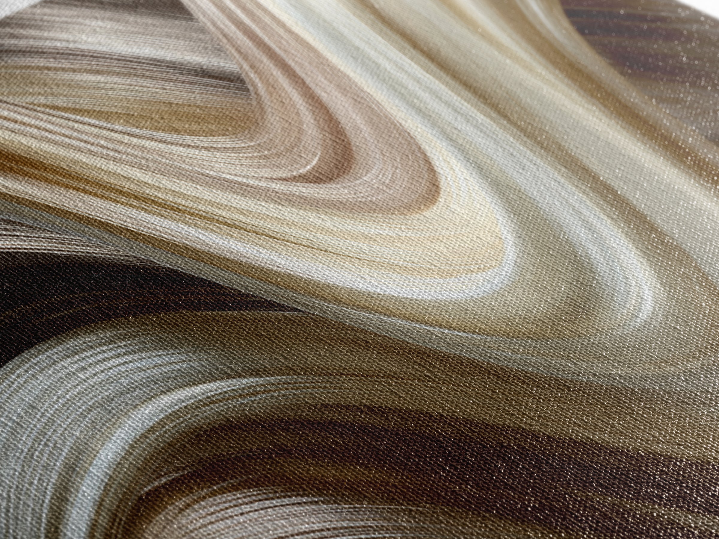 Abstract Hair Strands Forming Elegant Waves Canvas Print, Hair Salon Art, Room Decor, Living Room Decor, Abstract Art, Style, HSA-3x1-91