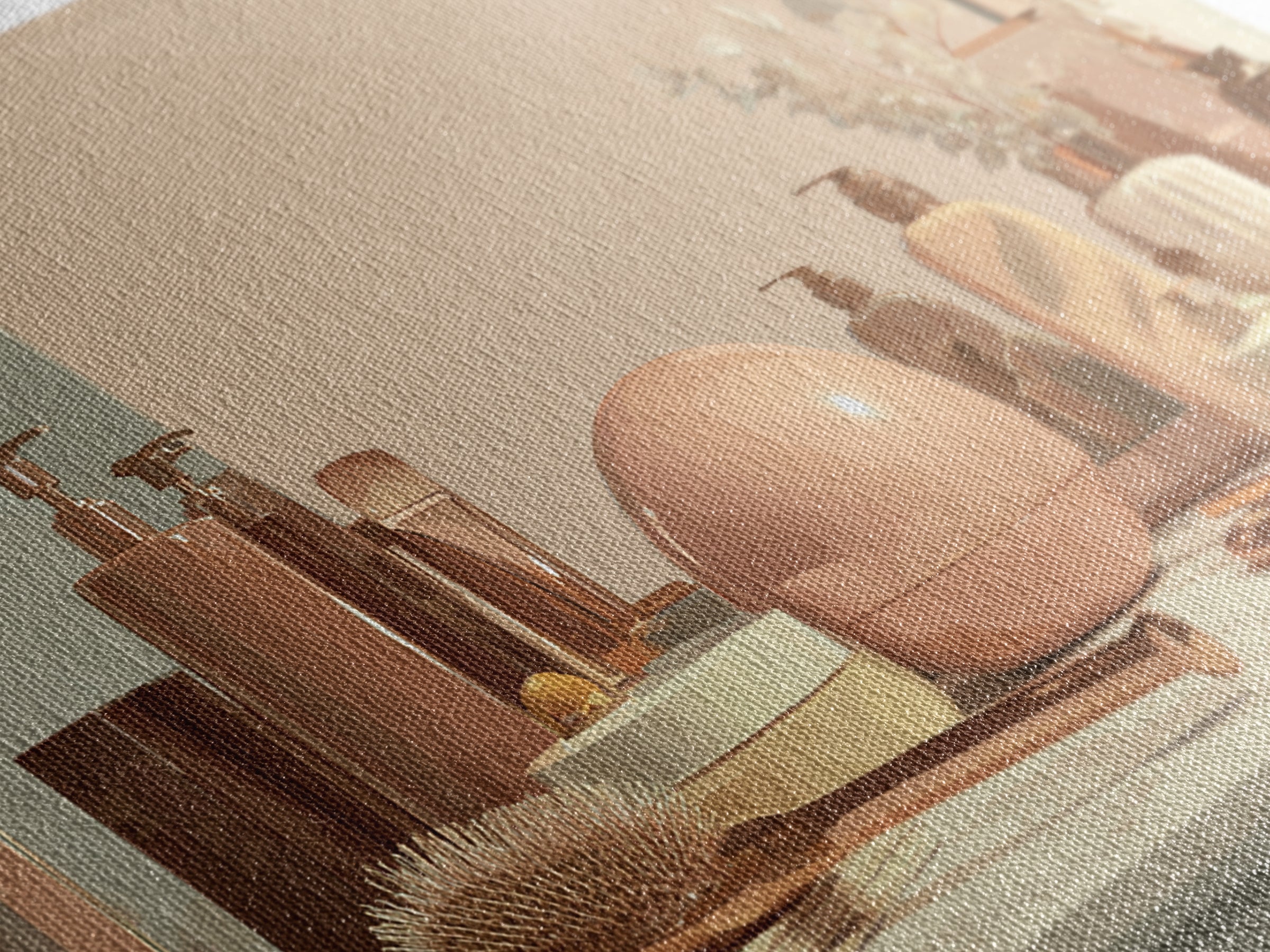 Rose Gold Salon Tool Still Life Canvas Print, Hair Salon Art, African American Art, Living Room Decor, Fine Art, Style, HSA-3x2-42