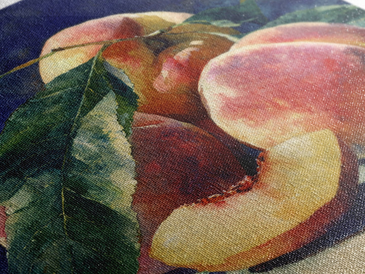 Still Life of Peaches Canvas Print, Impressionist Art, Fine Art Print, Living Room Decor, Fine Art, Impression, Painting, IMP-1x1-95
