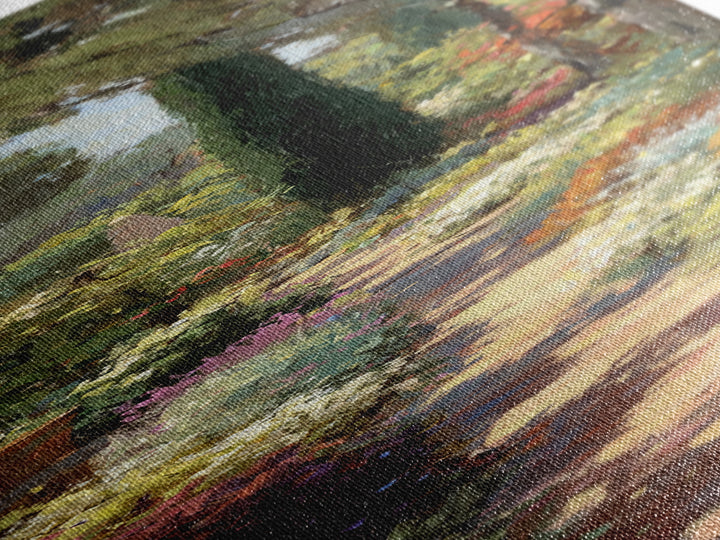 Garden Path Covered Canvas Print, Impressionist Art, Gallery Decor, Living Room Decor, Fine Art, Impression, Wall Art, IMP-1x3-14
