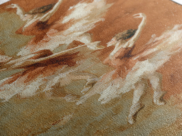 Dancers Suggested by Soft Moving Brushwork Canvas Print, Impressionist Art, Landscape Art, Living Room Decor, Abstract Art, IMP-1x3-51