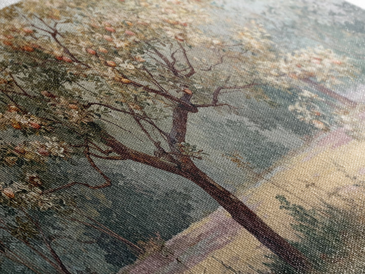 Apple Tree in Summer Orchard Framed Canvas Print, Impressionist Art, Printable Wall Art, Living Room Decor, Impression, IMP-2x1-13