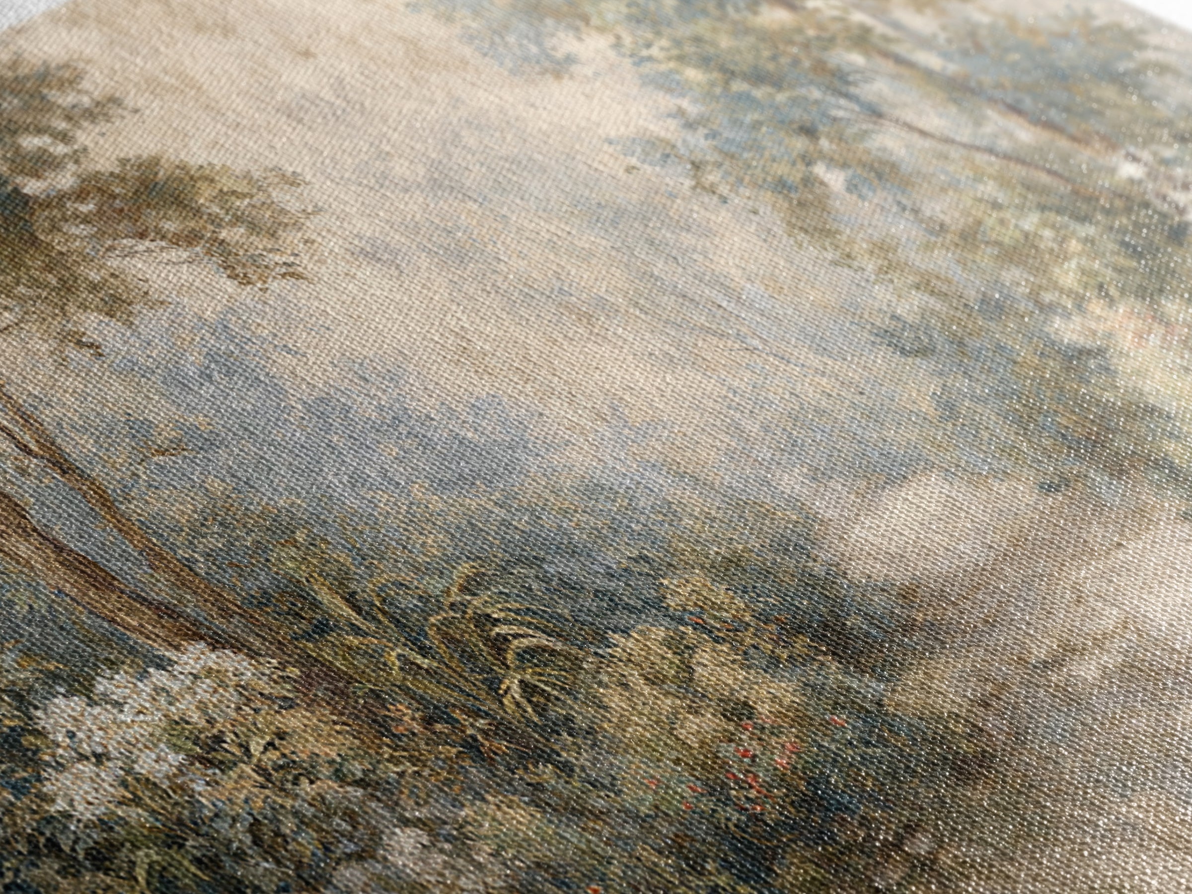 Garden Path Covered Canvas Print, Impressionist Art, Textured Painting, Living Room Decor, Fine Art, Impression, Original Art, IMP-2x1-22