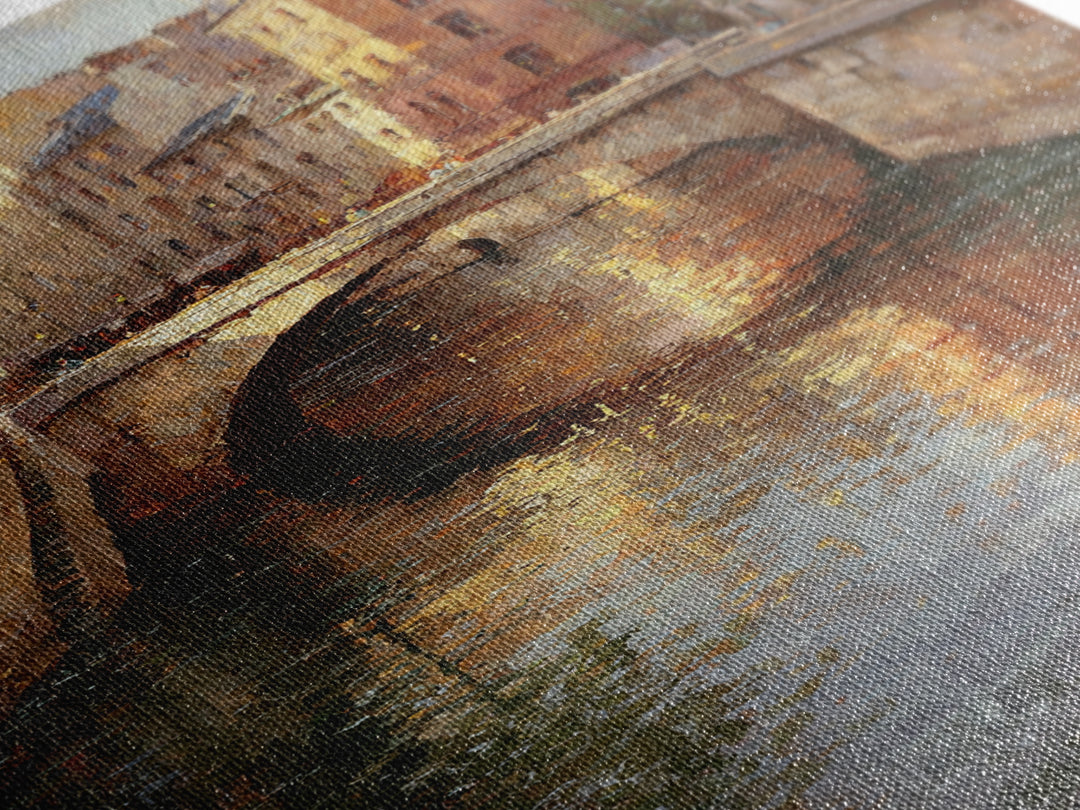 Paris Bridge Reflected Canvas Print, Impressionist Art, Bedroom Decor, Living Room Decor, Fine Art, Impression, Modern Art, IMP-2x3-39