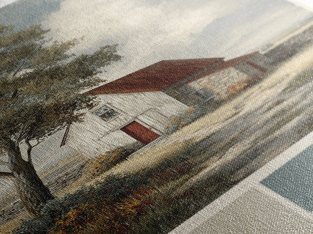 Country Lane with Flickering Sunlight Canvas Print, Impressionist Art, Art Print, Living Room Decor, Fine Art, Impression, IMP-2x3-54