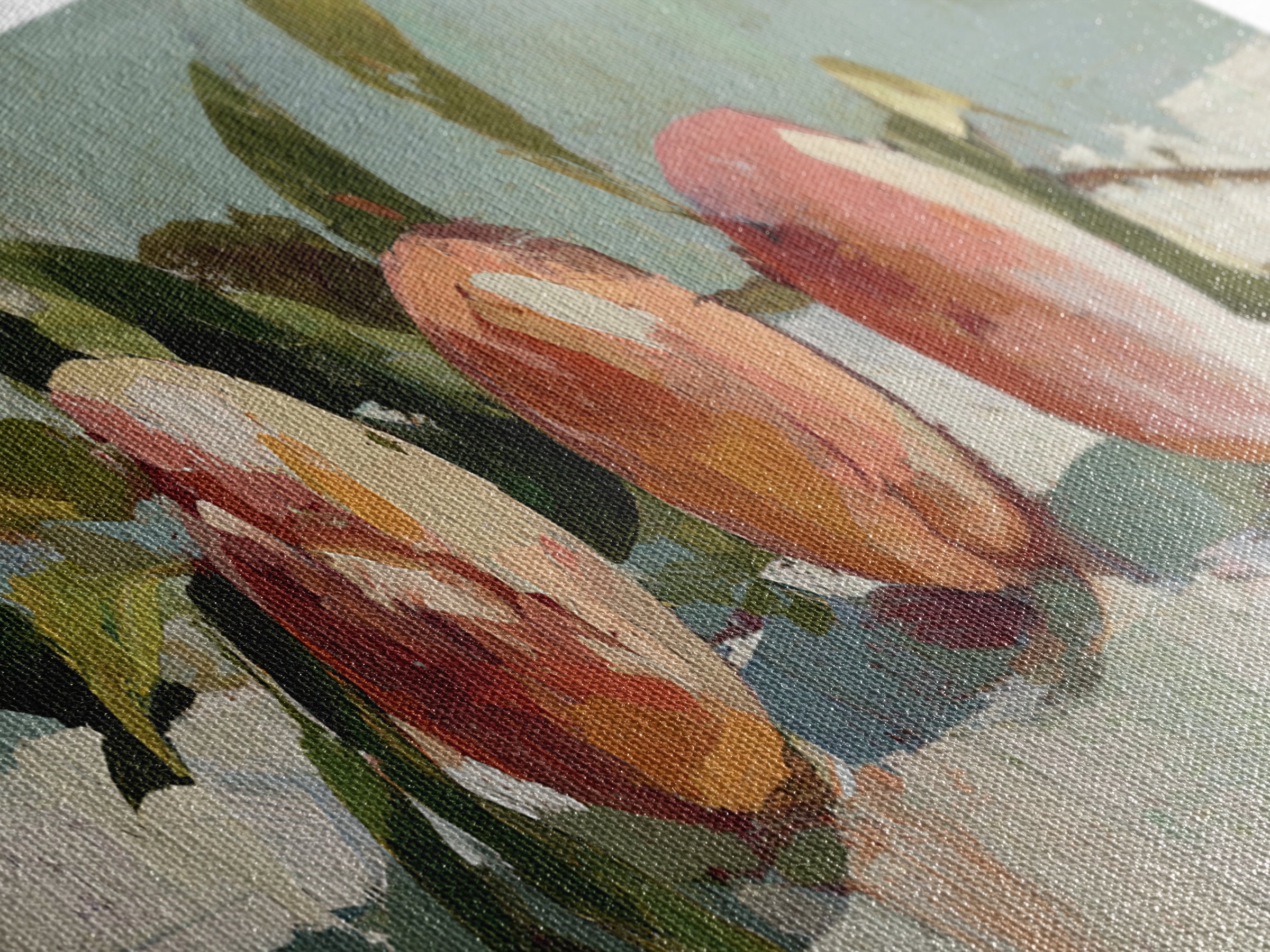 Still Life of Peaches Framed Canvas Print, Impressionist Art, Contemporary Art, Living Room Decor, Fine Art, Impression, IMP-3x1-63
