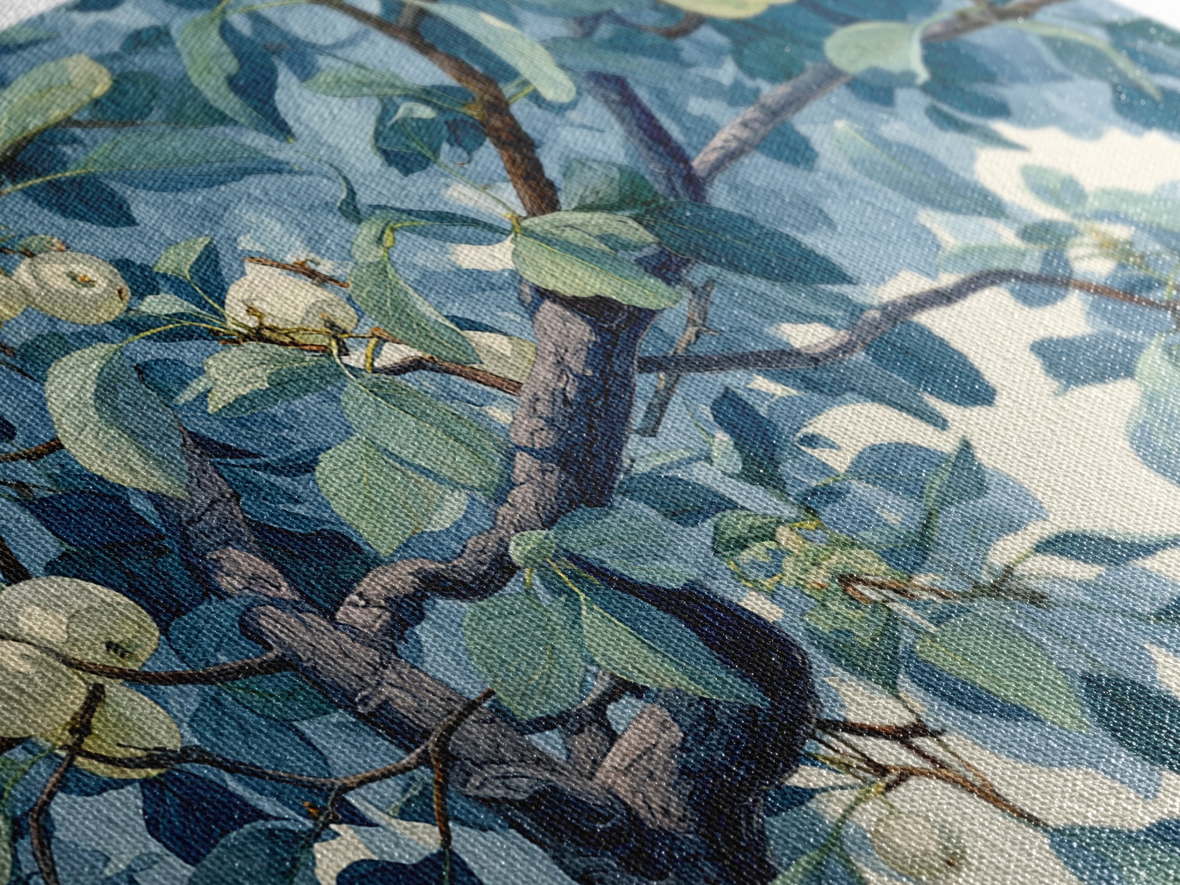 Apple Tree in Summer Orchard Canvas Print, Impressionist Art, Landscape Wall Art, Living Room Decor, Fine Art, Impression, IMP-3x2-21