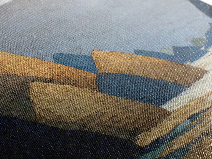 Haystacks Glowing at Golden Hour Canvas Print, Impressionist Art, Room Decor, Living Room Decor, Fine Art, Impression, IMP-3x2-56