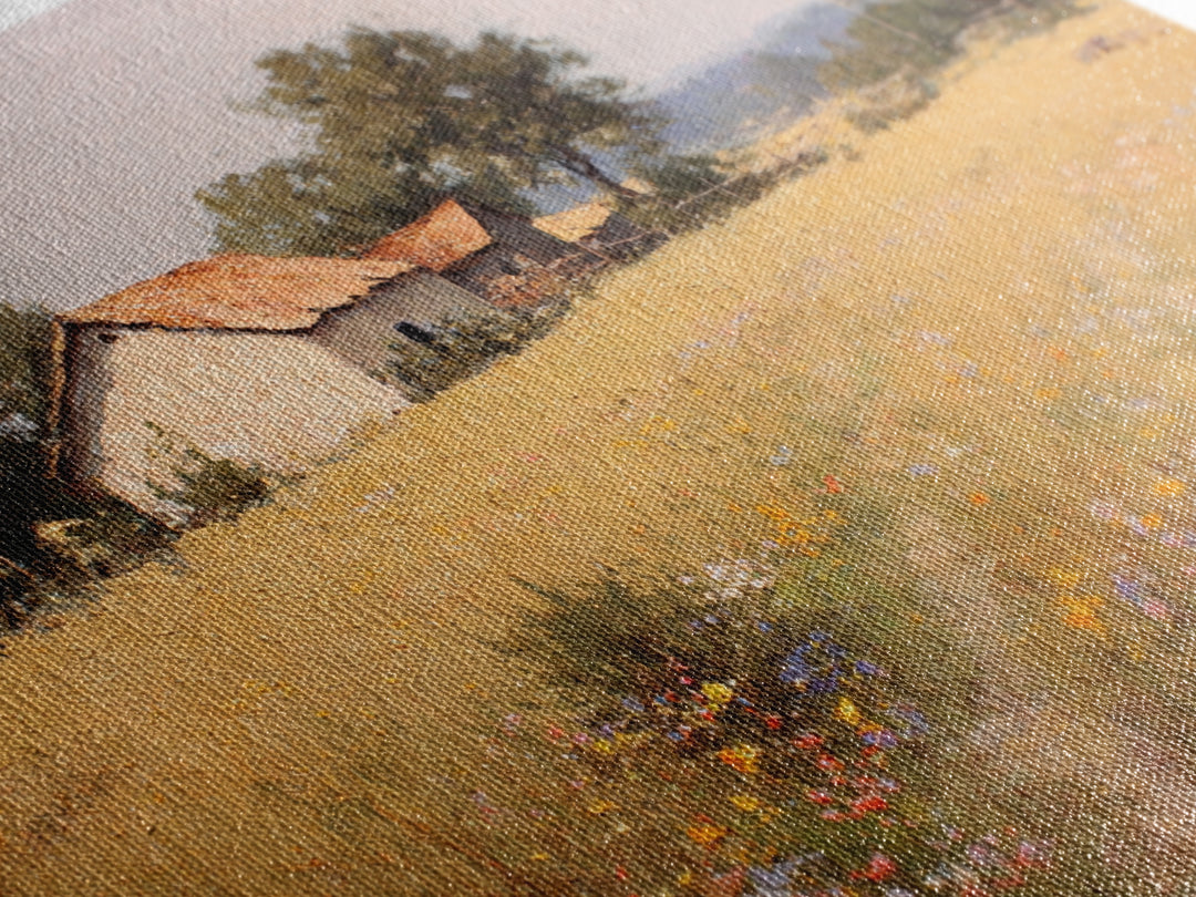 Country Lane with Flickering Sunlight Canvas Print, Impressionist Art, Floral Wall Art, Living Room Decor, Impression, IMP-3x2-74