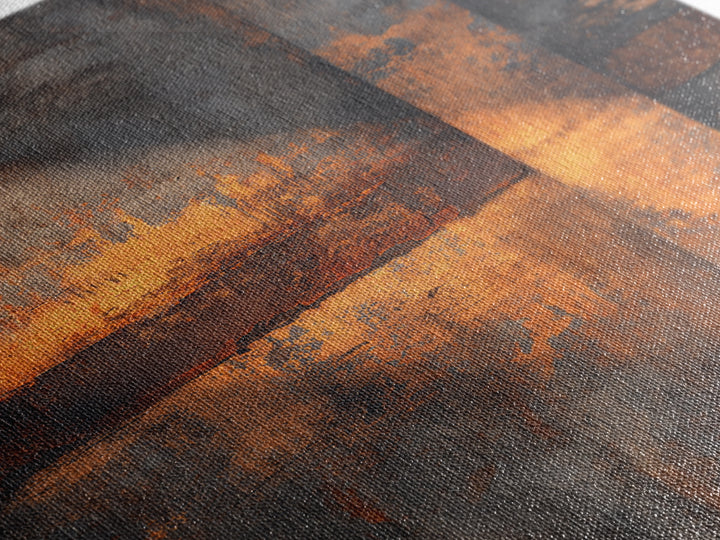 Exposed Brick Texture Abstract Framed Canvas Print, Industrial Art, Abstract Painting, Living Room Decor, Abstract Art, Foundry, IND-2x3-60