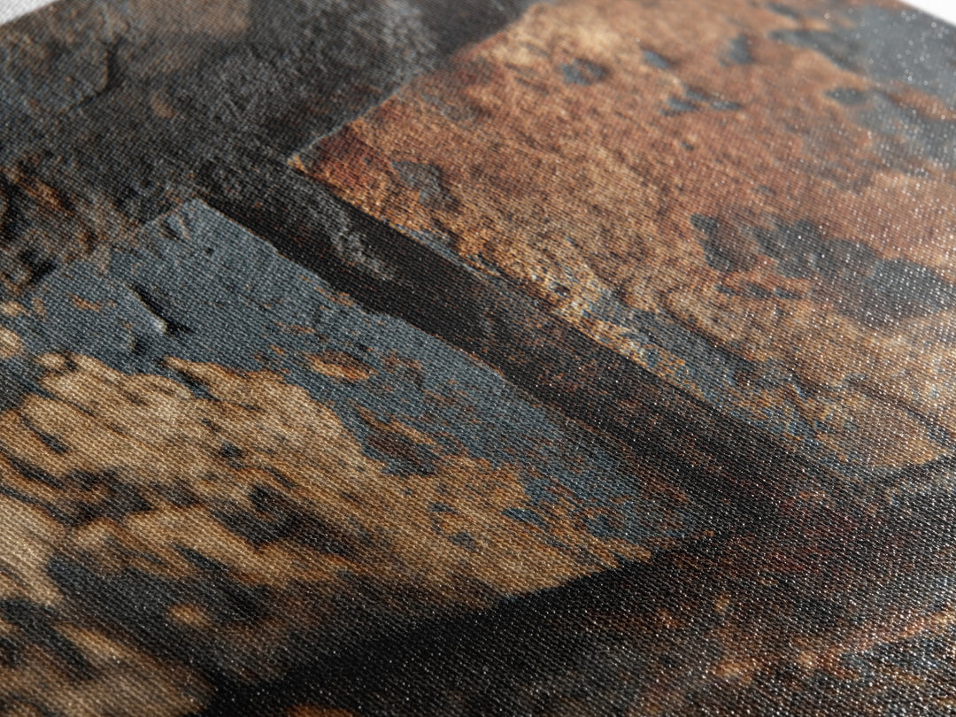 Exposed Brick Texture Abstract Framed Canvas Print, Industrial Art, Gallery Decor, Living Room Decor, Fine Art, Foundry, IND-3x2-8