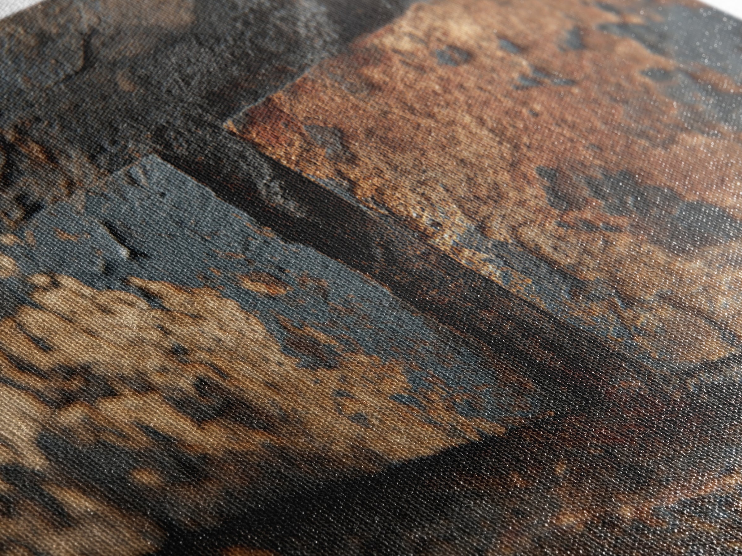 Exposed Brick Texture Abstract Framed Canvas Print, Industrial Art, Gallery Decor, Living Room Decor, Fine Art, Foundry, IND-3x2-8