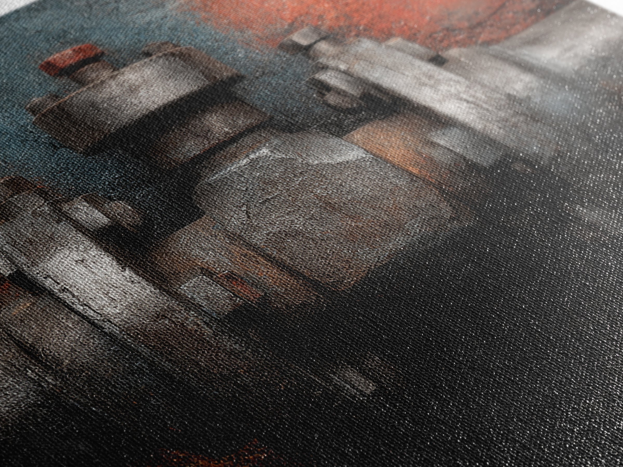 Metal Pipes and Valves as Graphic Composition Canvas Print, Industrial Art, Original Art, Living Room Decor, Fine Art, Foundry, IND-3x2-84