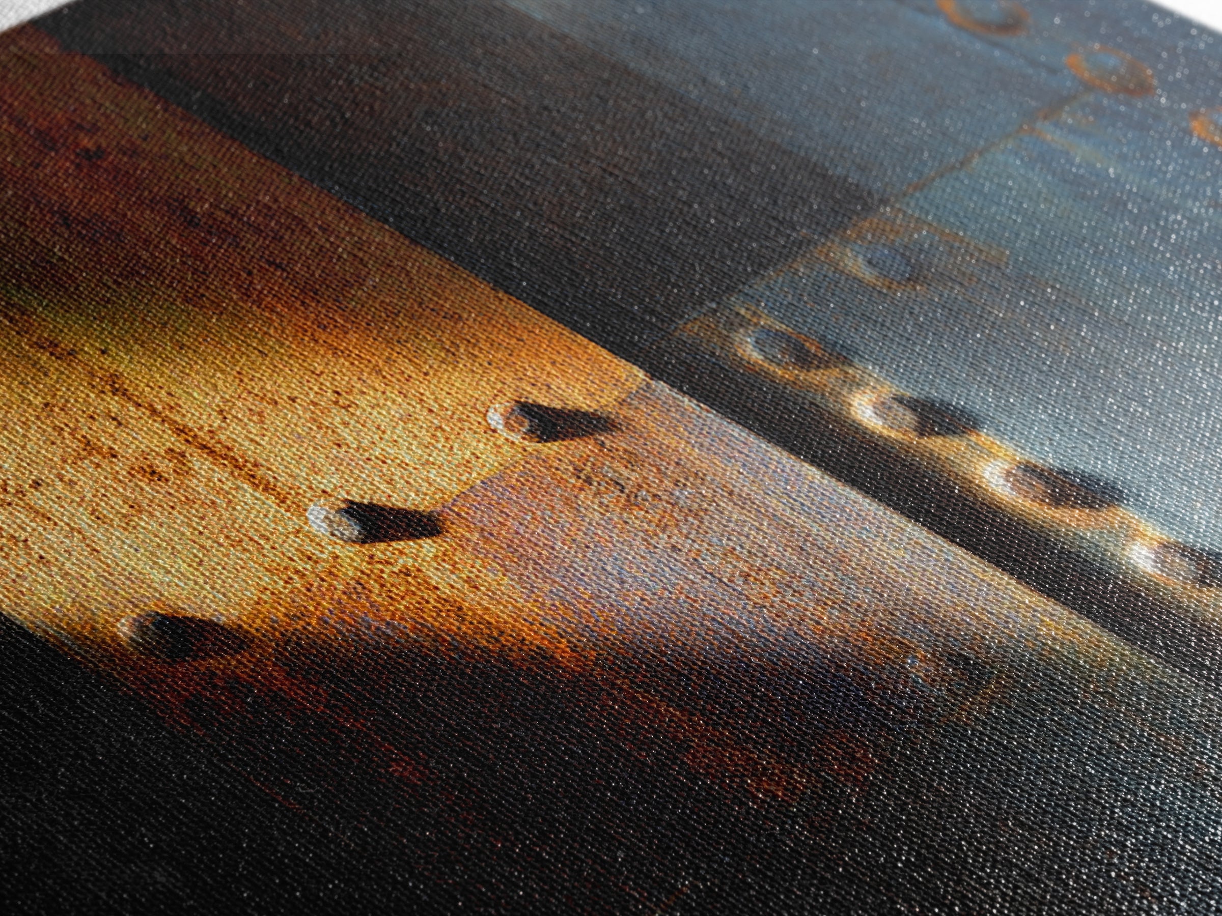 Riveted Metal Panel Texture Study Canvas Print, Industrial Art, Modern Decor, Living Room Decor, Fine Art, Foundry, Wall Decor, IND-3x2-98