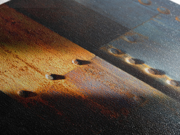 Riveted Metal Panel Texture Study Canvas Print, Industrial Art, Modern Decor, Living Room Decor, Fine Art, Foundry, Wall Decor, IND-3x2-98