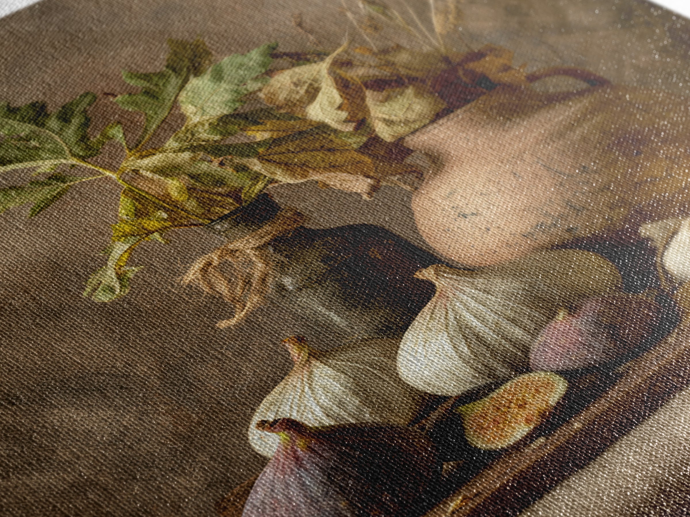Figs and Cheese on Rustic Wooden Board Canvas Print, Italian Villa Art, Art Print, Living Room Decor, Fine Art, Villa, IVA-2x3-65