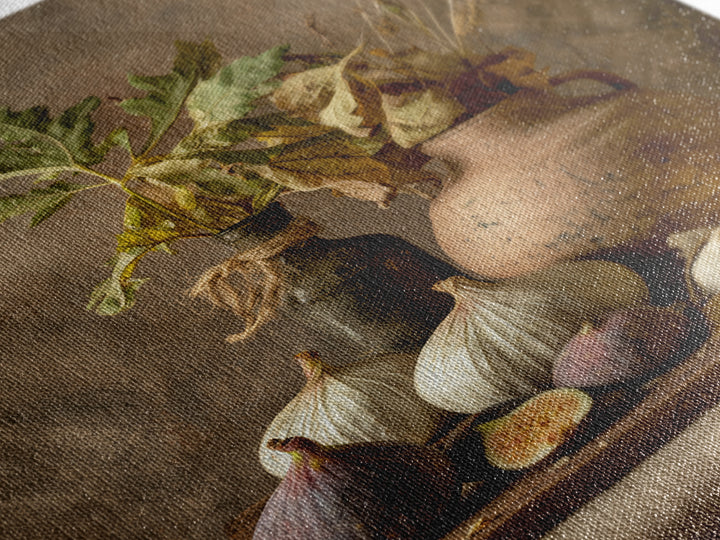 Figs and Cheese on Rustic Wooden Board Canvas Print, Italian Villa Art, Art Print, Living Room Decor, Fine Art, Villa, IVA-2x3-65