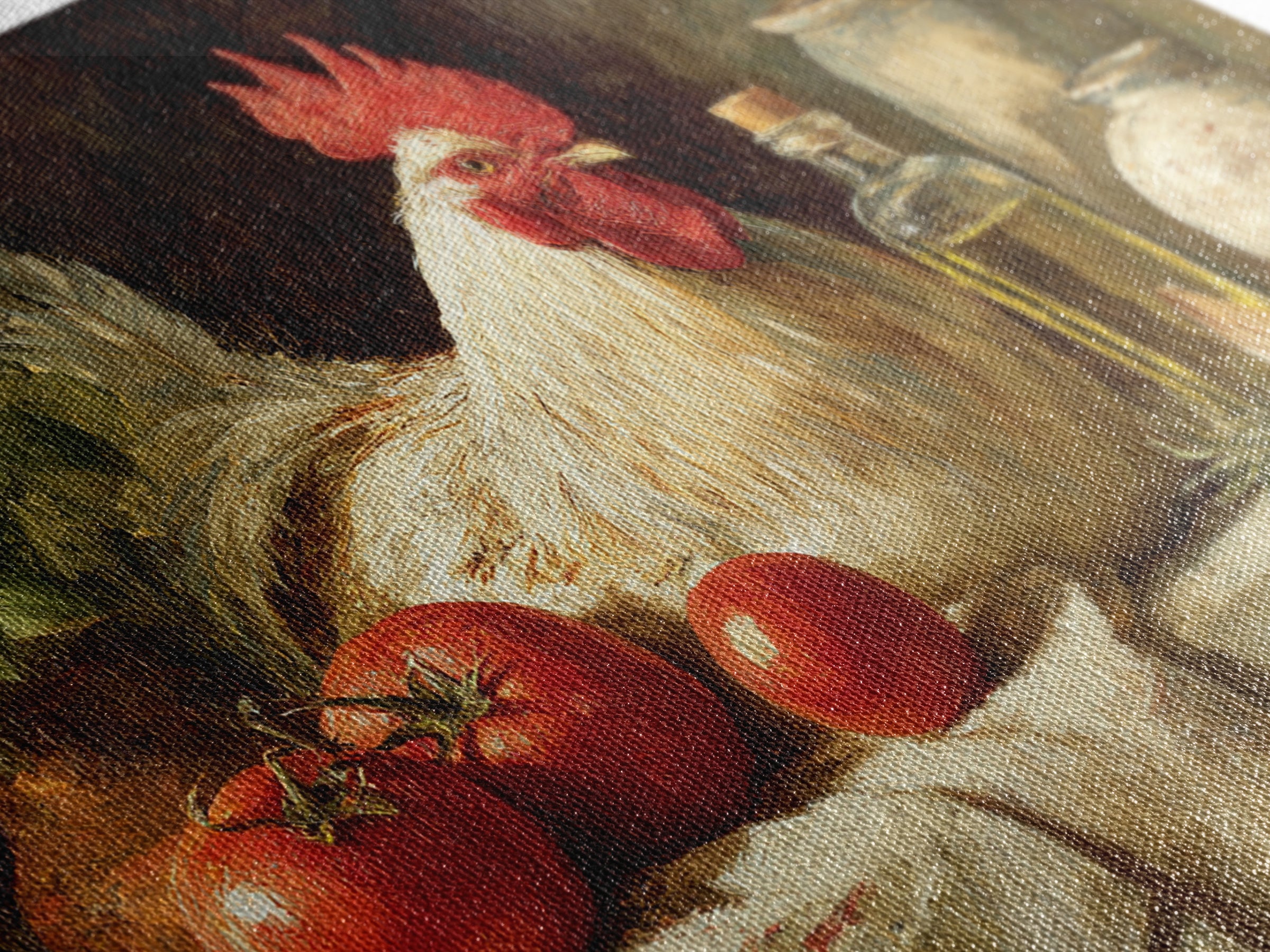 Rooster Portrait for Country Kitchen Charm Canvas Print, Kitchen Art, Neutral Decor, Kitchen Decor, Fine Art, Kitchen, KIT-3x2-68