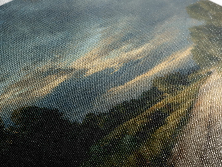 Old Country Road Canvas Print, Landscape Art, Art Prints, Living Room Decor, Horizon, Abstract Wall Art, Boho Wall Art, LAN-1x1-20