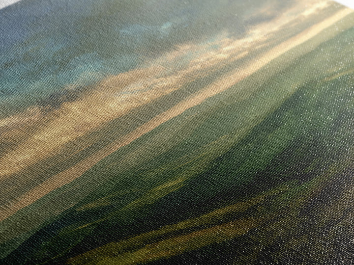 Rolling Green Hills Canvas Print, Landscape Art, Floral Wall Art, Living Room Decor, Fine Art, Horizon, Minimalist Decor, LAN-1x1-30