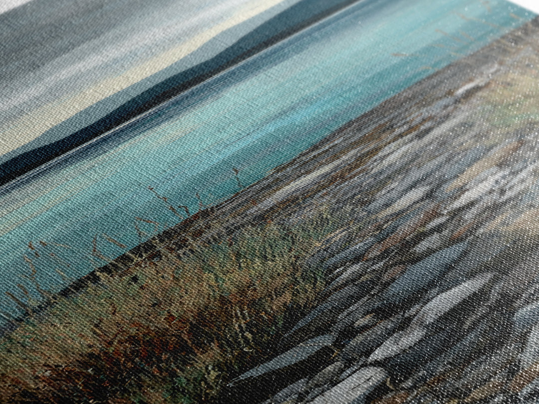 Rocky Scottish Highland Canvas Print, Landscape Art, Fine Art Print, Living Room Decor, Fine Art, Horizon, Digital Prints, LAN-1x3-5