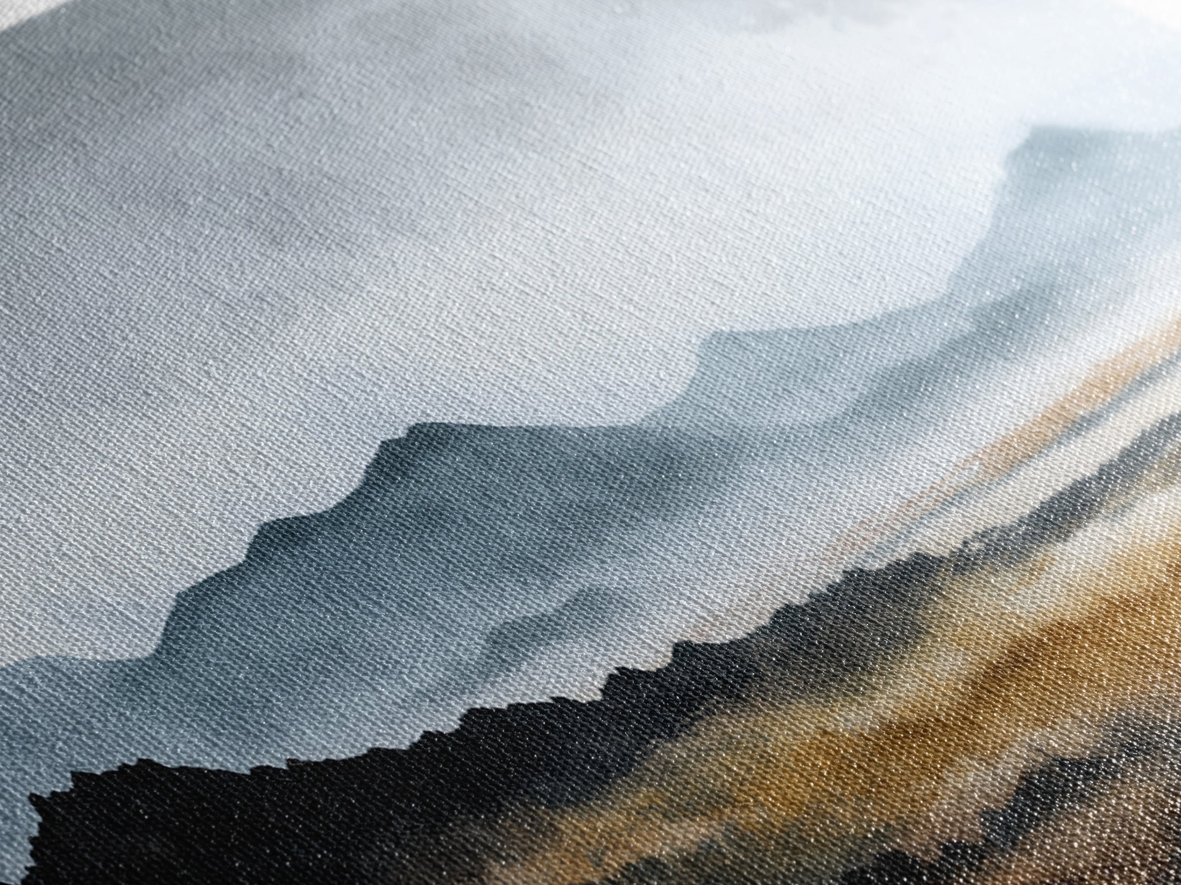 Volcanic Black Beach Canvas Print, Landscape Art, Art Prints, Living Room Decor, Fine Art, Horizon, Abstract Wall Art, LAN-2x1-82