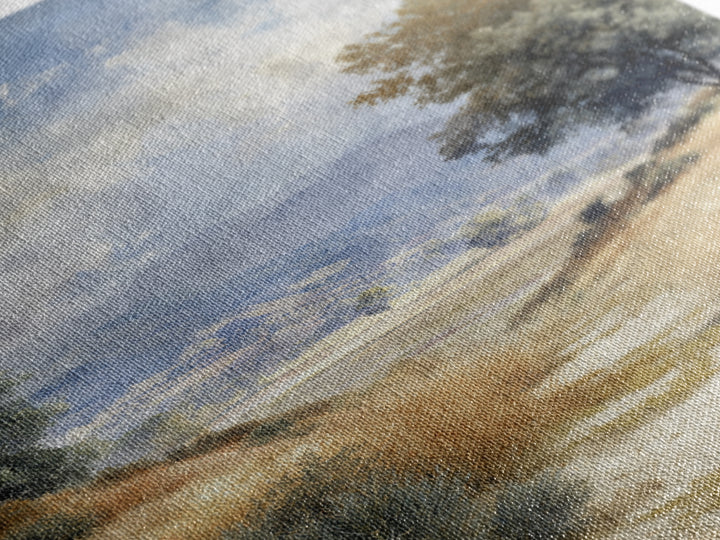 Old Country Road Framed Canvas Print, Landscape Art, Contemporary Art, Living Room Decor, Fine Art, Horizon, Original Art, LAN-2x3-4