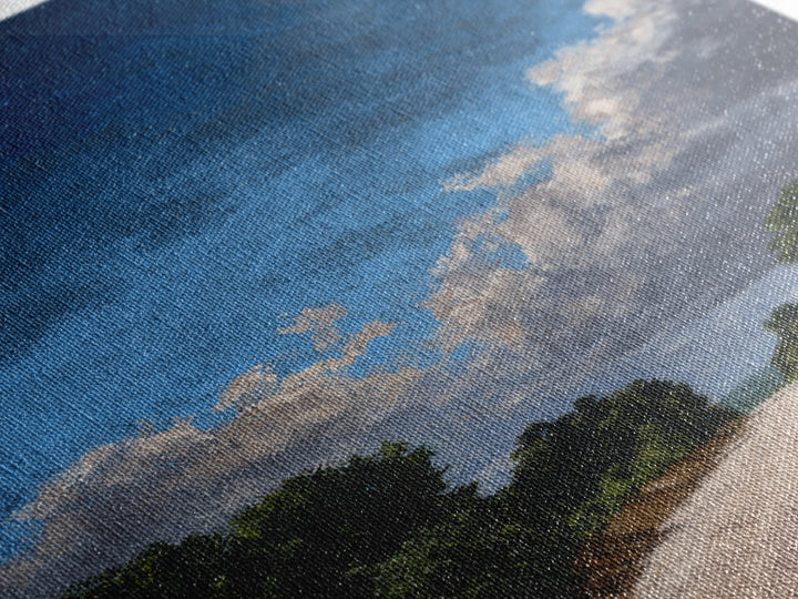 Old Country Road Framed Canvas Print, Landscape Art, Wall Decor, Living Room Decor, Fine Art, Horizon, Digital Print, LAN-2x3-52