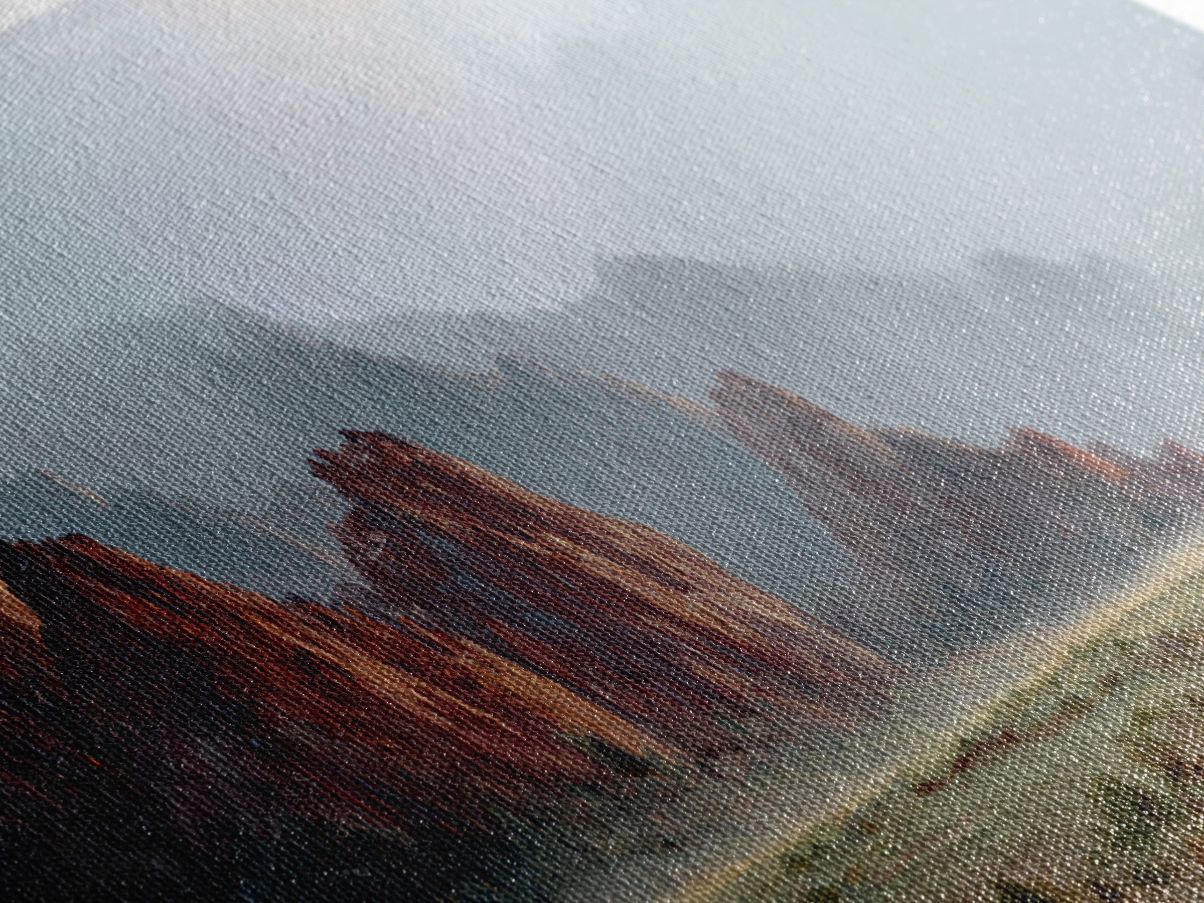 Red Canyon Walls Framed Canvas Print, Landscape Art, Gallery Decor, Living Room Decor, Fine Art, Horizon, Wall Art, Home Decor, LAN-3x1-69