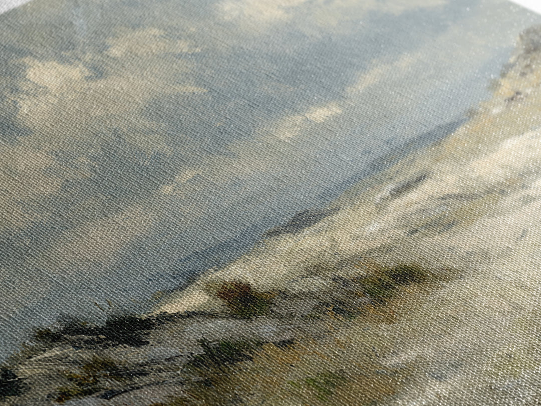 Storm Clouds over an Open Prairie Framed Canvas Print, Landscape Art, Original Art, Living Room Decor, Fine Art, Horizon, LAN-3x2-7