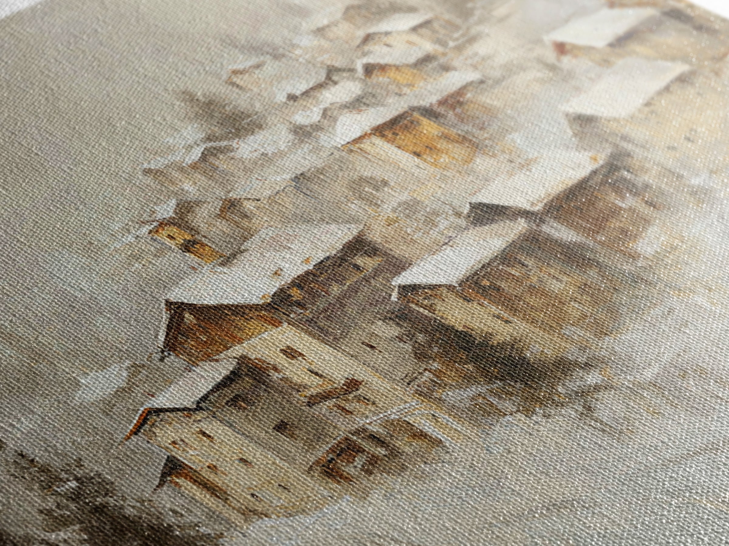 Misty Cypress Swamp Canvas Print, Landscape Art, Living Room Wall Art, Living Room Decor, Oil Painting, Horizon, LAN-3x2-98