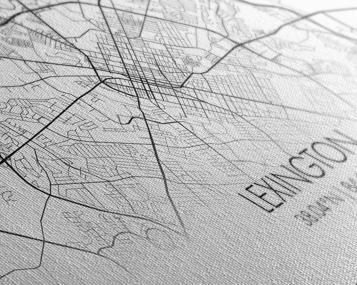 Lexington City Map, Kentucky Map, Map Art, Modern Art, Wall Art, Canvas Art, Dorm Room Decor, Country Wall Art, Housewarming Gift, Prints