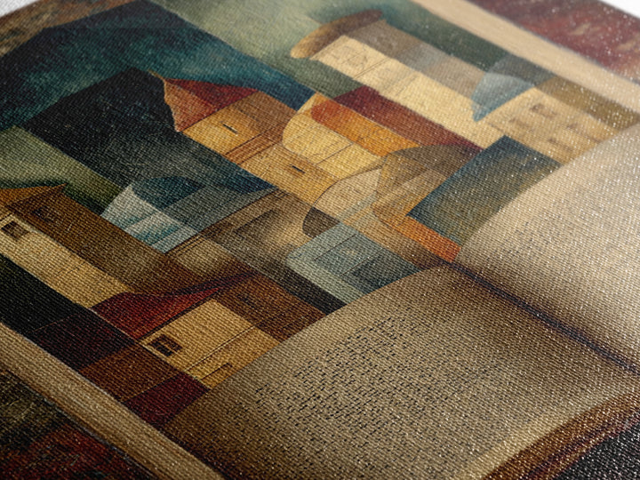 Storybook Castle Emerging from Open Book Canvas Print, Library Art, Dark Academia Art, Library Decor, Abstract Art, Archive, LIB-1x3-51