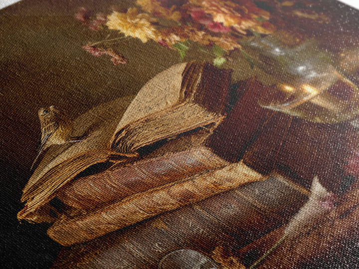 Open Book Releasing Tiny Birds Canvas Print, Library Art, Reading Nook Decor, Library Decor, Fine Art, Archive, LIB-3x2-32