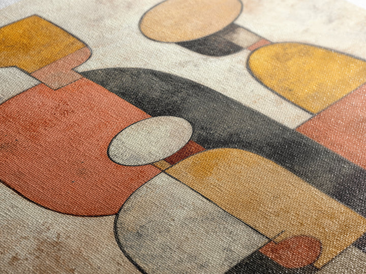 Abstract Family Figures Framed Canvas Print, Line Art, Printable Wall Art, Living Room Decor, Fine Art, Line, Modern Art, LIN-2x3-56