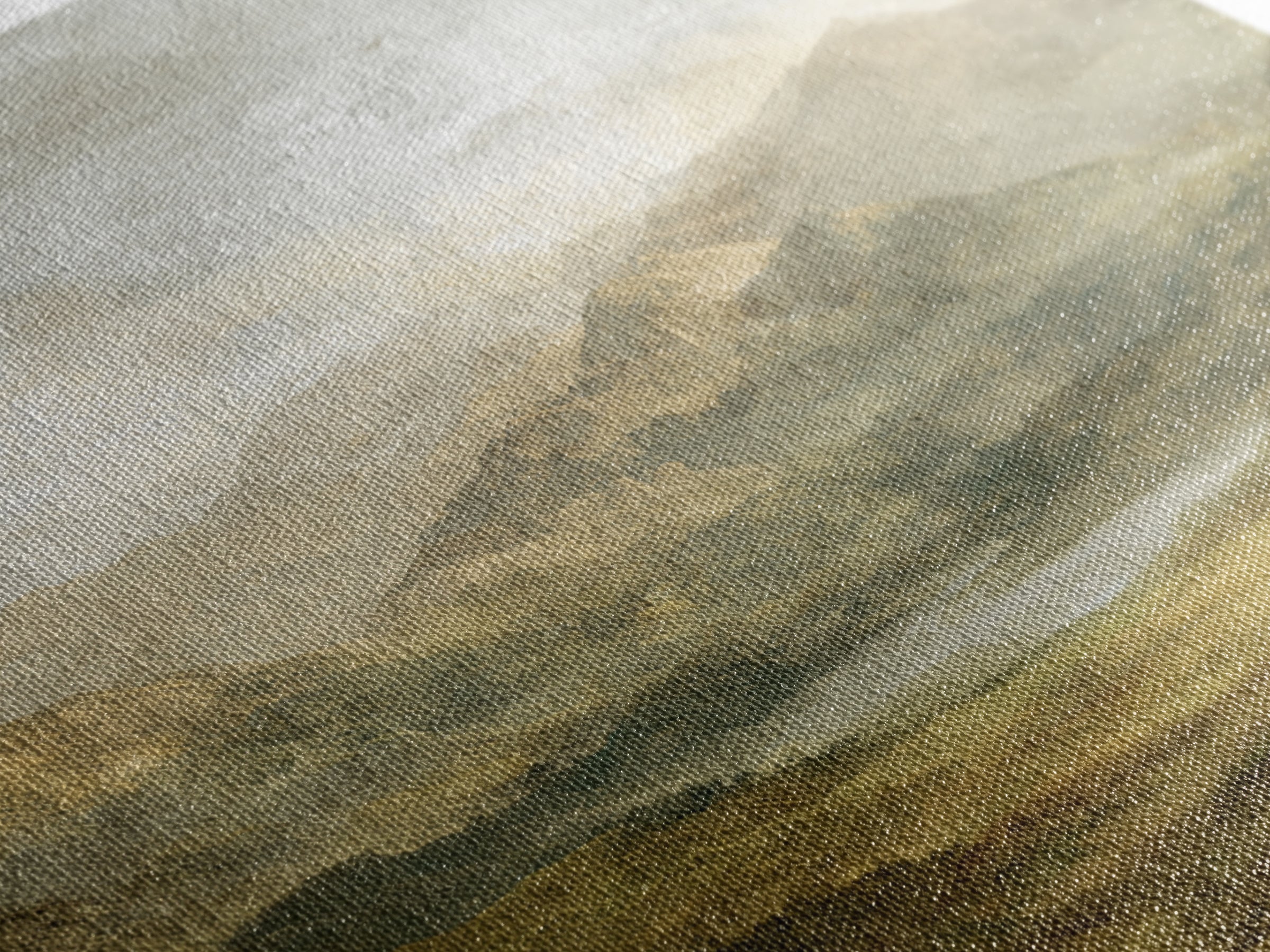 Classic Mountain Panorama for Cozy Interiors Canvas Print, Living Room Art, Abstract Art, Living Room Decor, Living, Boho Decor, LIR-1x1-16