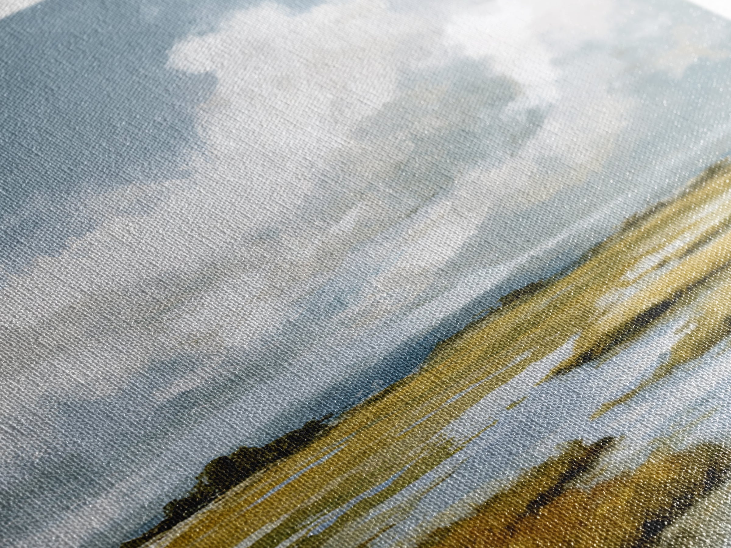 Large Cloudscape with Gentle Movement Canvas Print, Living Room Art, Abstract Art, Living Room Decor, Watercolor Art, Living, LIR-1x1-19