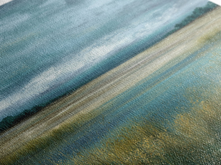 Quiet Meadow Landscape Canvas Print, Living Room Art, Living Room Decor, Watercolor Art, Living, Abstract Wall Art, LIR-1x1-23