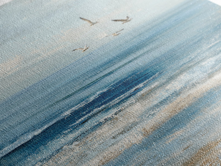 Coastal Aerial Shoreline Canvas Print, Living Room Art, Pet Portraits, Living Room Decor, Fine Art, Living, Neutral Decor, LIR-1x1-35