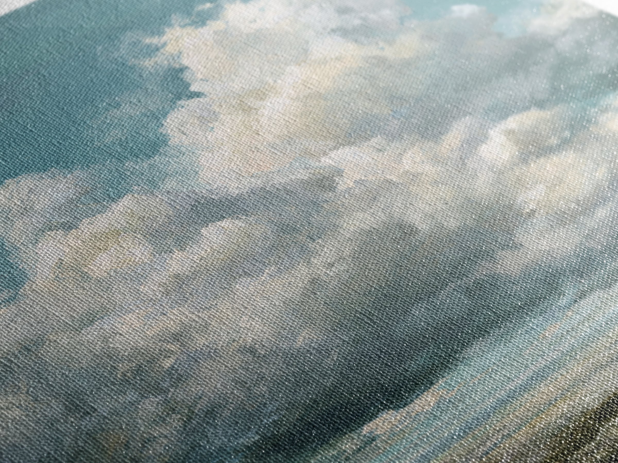 Large Cloudscape with Gentle Movement Framed Canvas Print, Living Room Art, Modern Decor, Living Room Decor, Fine Art, Living, LIR-1x1-67