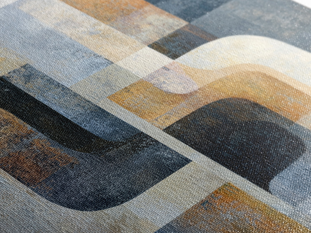 Monochrome Stone Texture Abstraction Canvas Print, Living Room Art, Luxury Decor, Living Room Decor, Abstract Art, Living, LIR-1x1-69