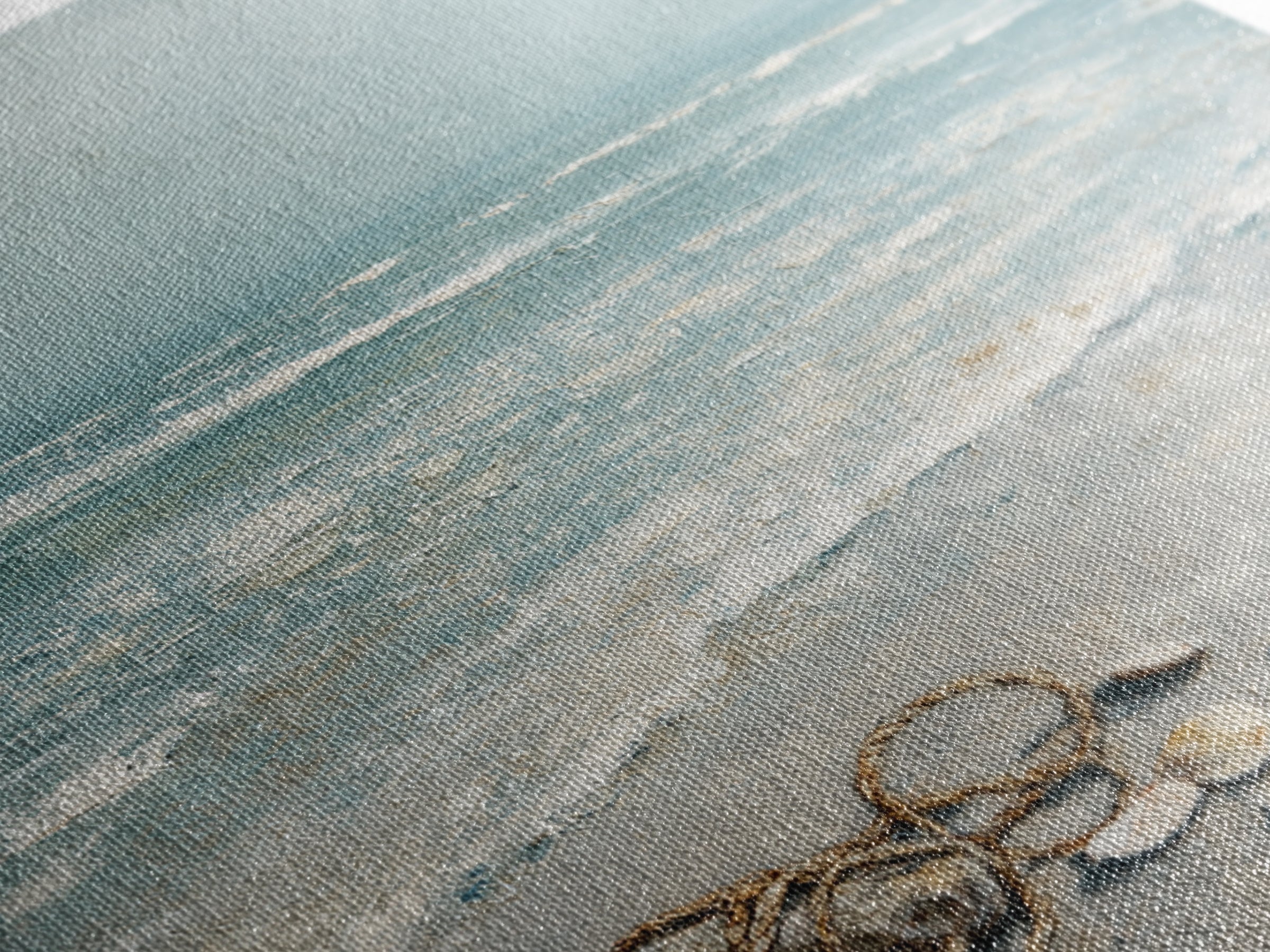 Moody Seascape for Dramatic Focal Point Framed Canvas Print, Living Room Art, Statement Artwork, Living Room Decor, Living, LIR-1x1-78