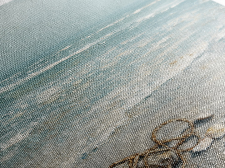 Moody Seascape for Dramatic Focal Point Framed Canvas Print, Living Room Art, Statement Artwork, Living Room Decor, Living, LIR-1x1-78
