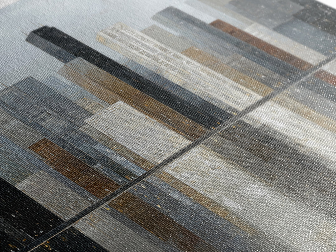 Modern City Skyline Canvas Print, Living Room Art, Modern Decor, Living Room Decor, Abstract Art, Living, Wall Decor, LIR-1x1-94
