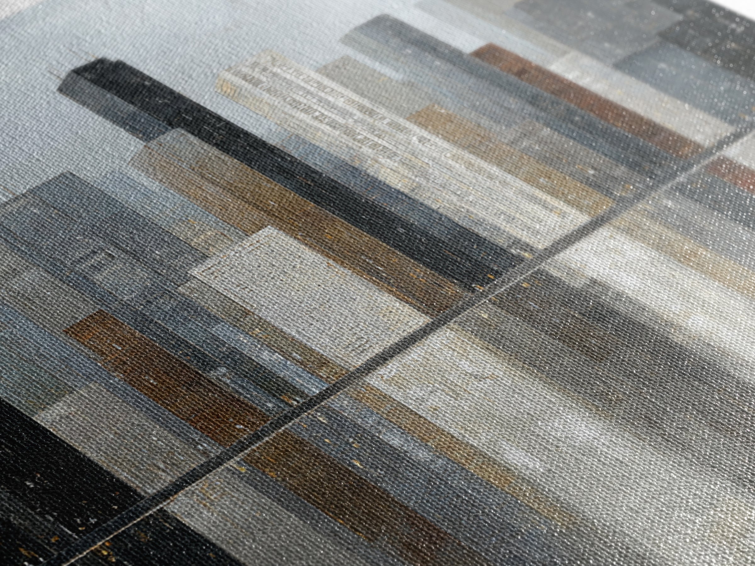 Modern City Skyline Canvas Print, Living Room Art, Modern Decor, Living Room Decor, Abstract Art, Living, Wall Decor, LIR-1x1-94