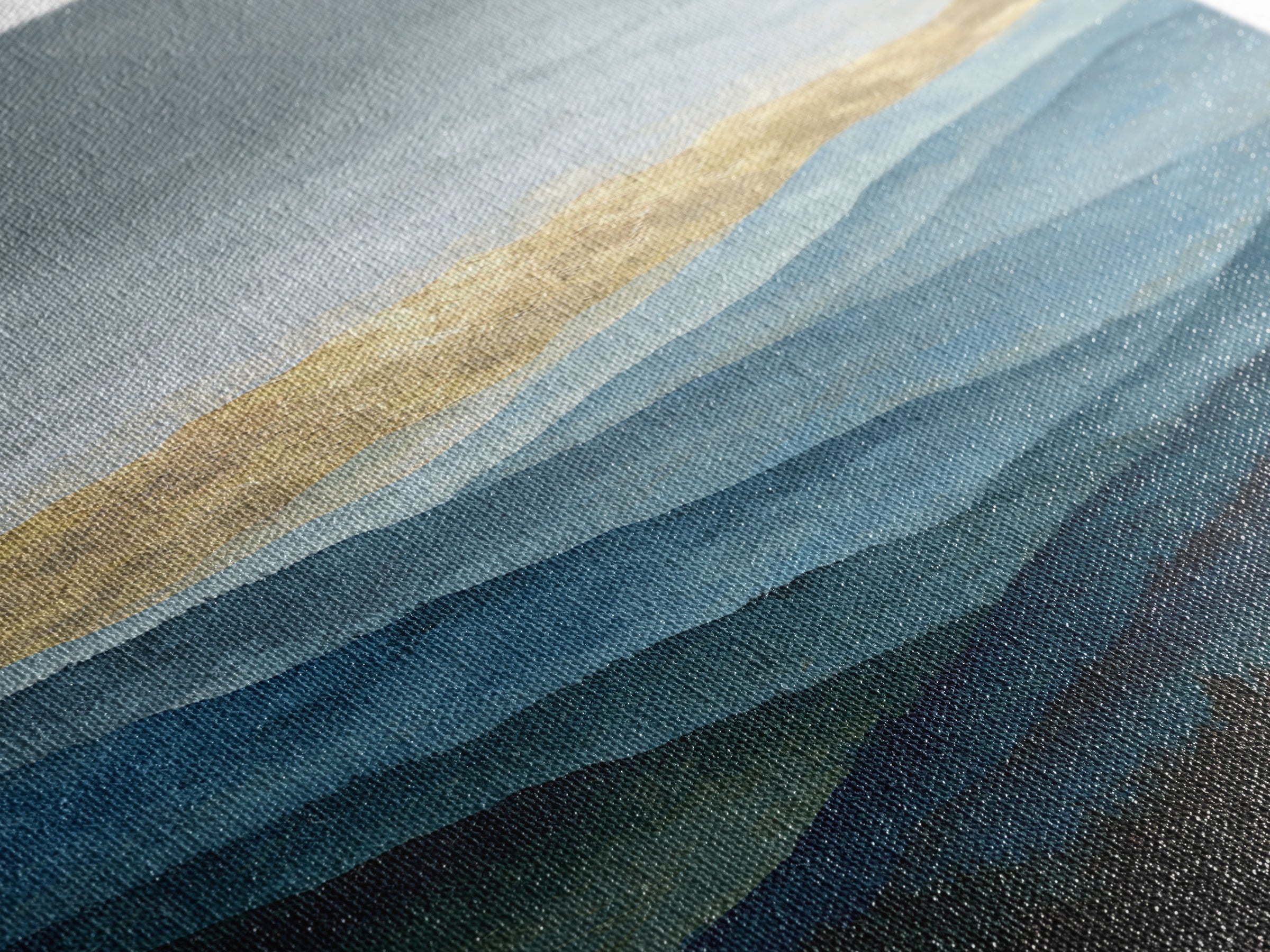 Classic Mountain Panorama for Cozy Interiors Canvas Print, Living Room Art, Mid Century Modern, Living Room Decor, Living, LIR-1x3-52