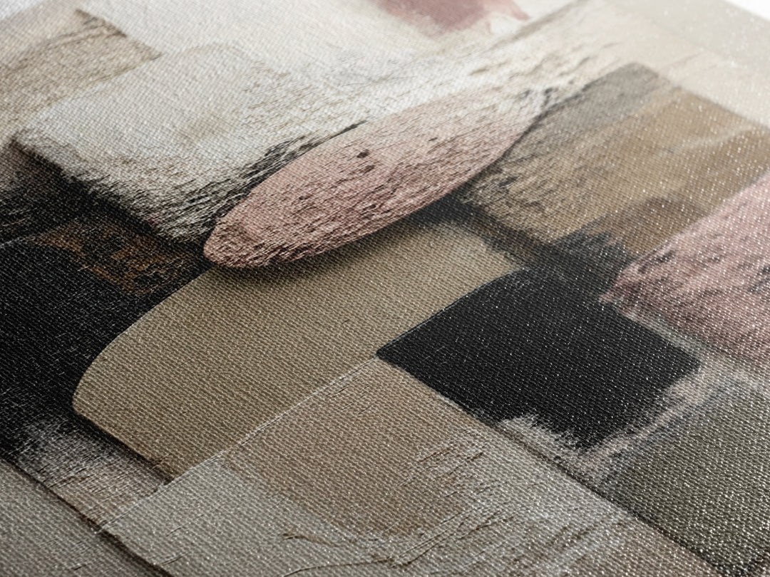 Textured Plaster Abstract Canvas Print, Living Room Art, Digital Prints, Living Room Decor, Abstract Art, Living, LIR-1x3-65