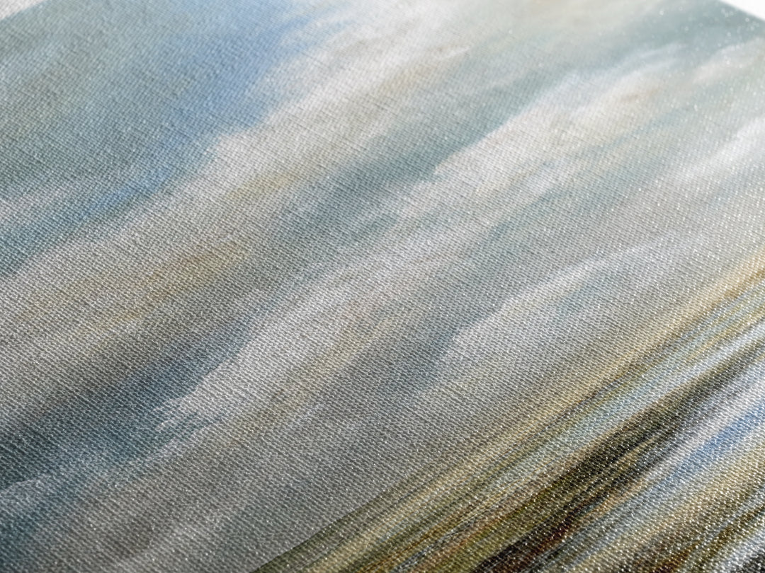 Large Cloudscape with Gentle Movement Canvas Print, Living Room Art, Mid Century Modern, Living Room Decor, Fine Art, Living, LIR-1x3-7