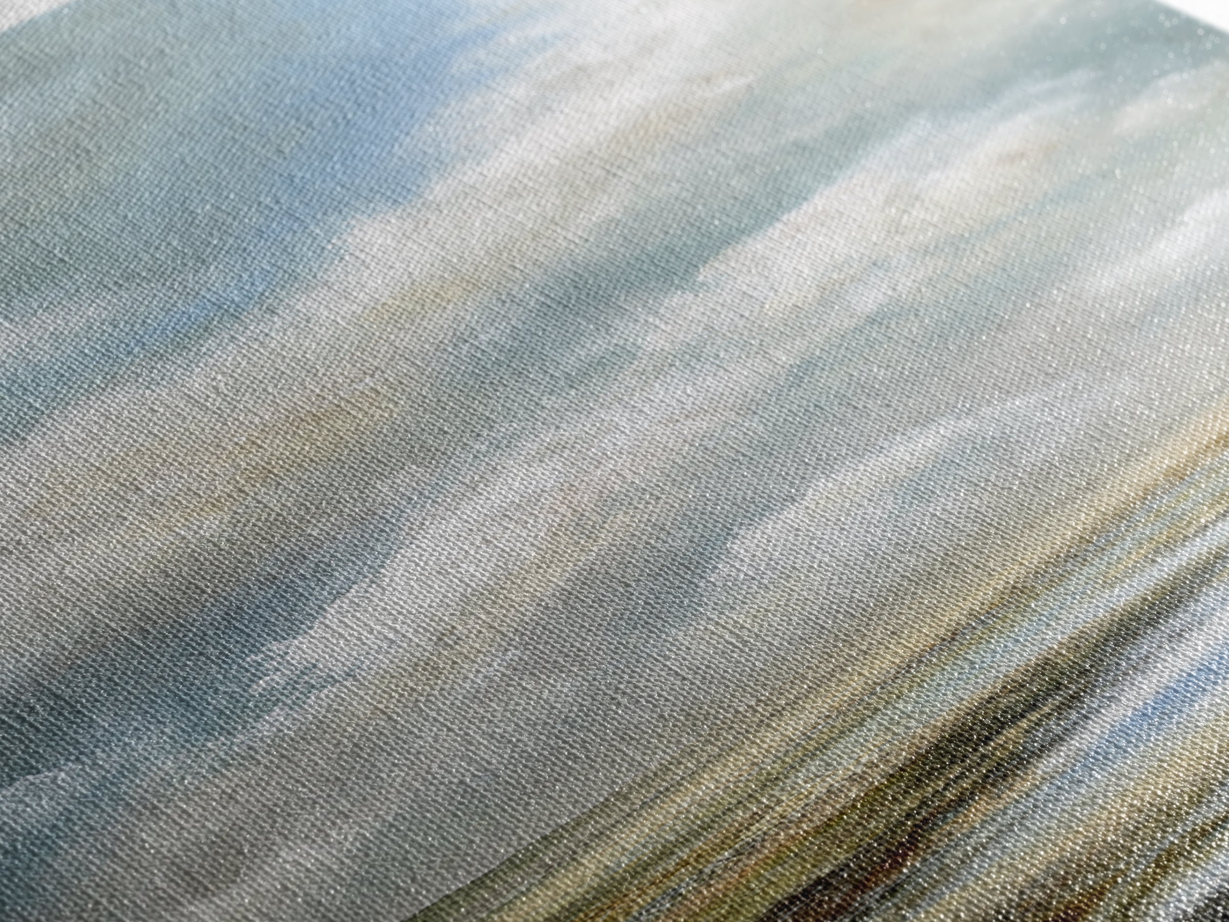 Large Cloudscape with Gentle Movement Canvas Print, Living Room Art, Mid Century Modern, Living Room Decor, Fine Art, Living, LIR-1x3-7