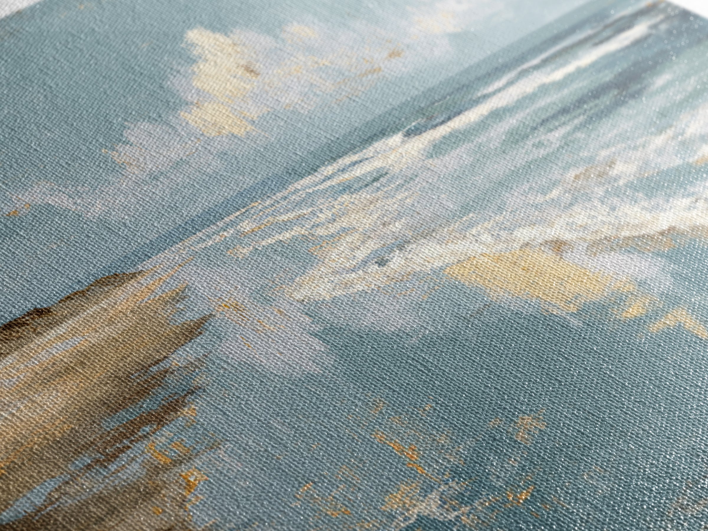 Moody Seascape for Dramatic Focal Point Canvas Print, Living Room Art, Living Room Decor, Abstract Art, Living, LIR-2x1-2